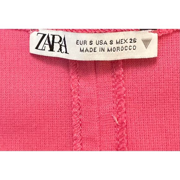 Zara Bodycon Midi Tank Dress Bubblegum Pink Size S - Picture 13 of 15